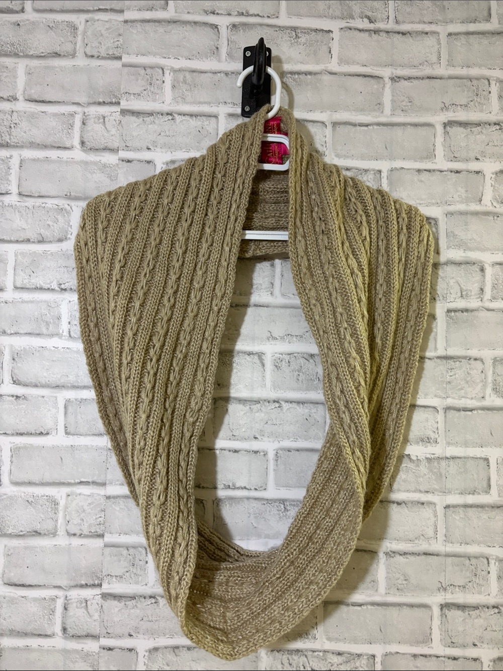 Catherine Malandrino Cable Knit Infinity Scarf.
